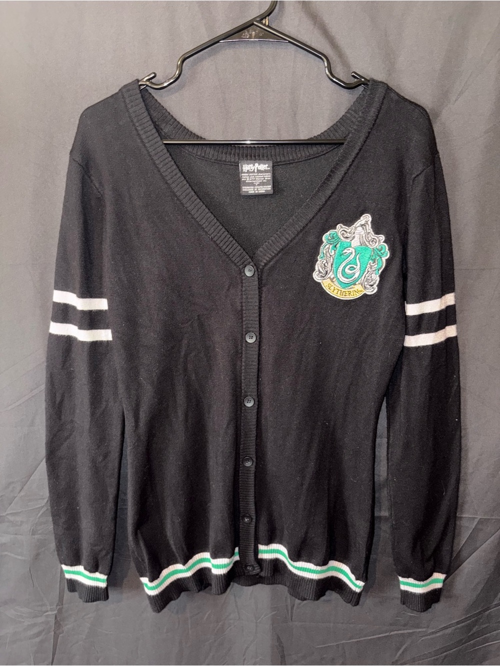 Harry Potter Slytherin Cardigan Sweater